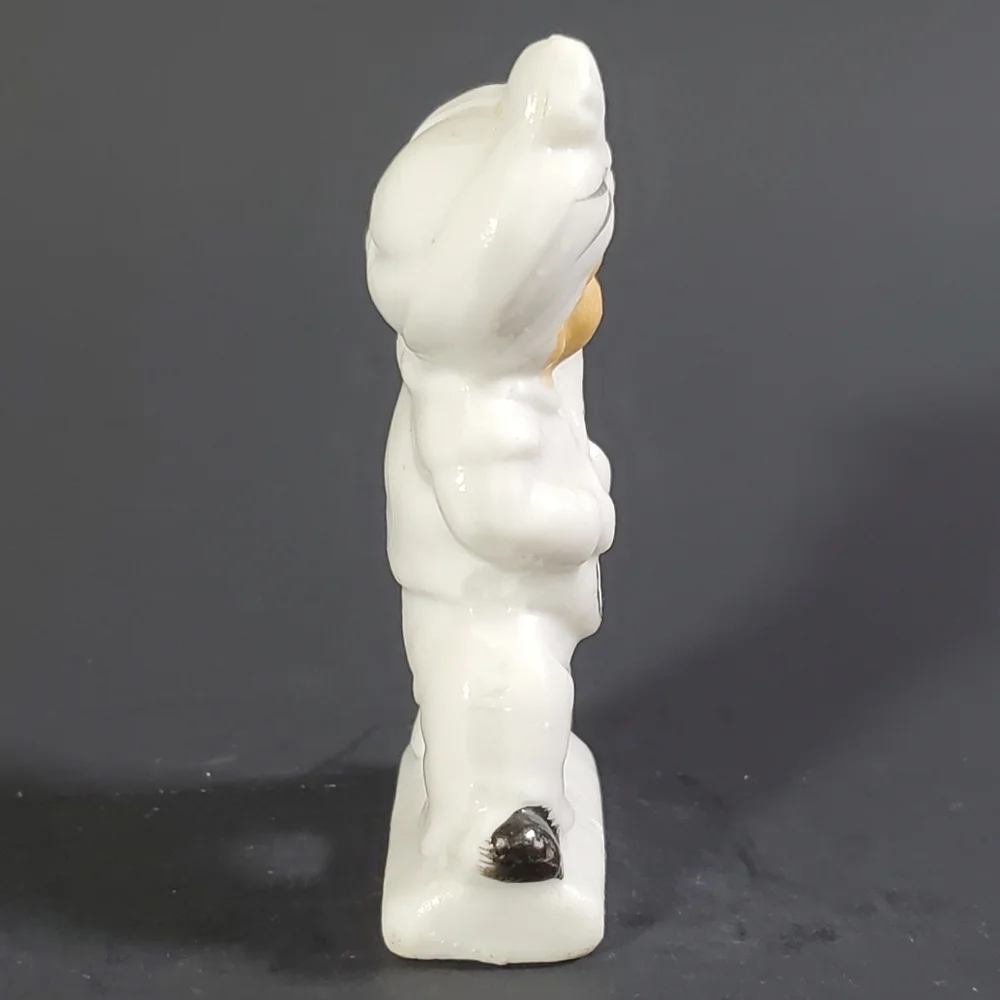 Ceramic Boy Playing Tuba Figurine Musician Collectible Vintage Japan